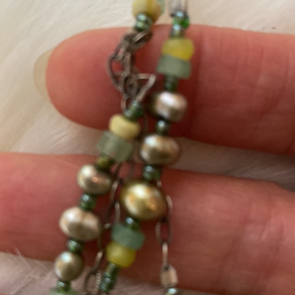 Silpada Retired Jade And Pearl Multi-strand Necklace - Picture 3 of 4